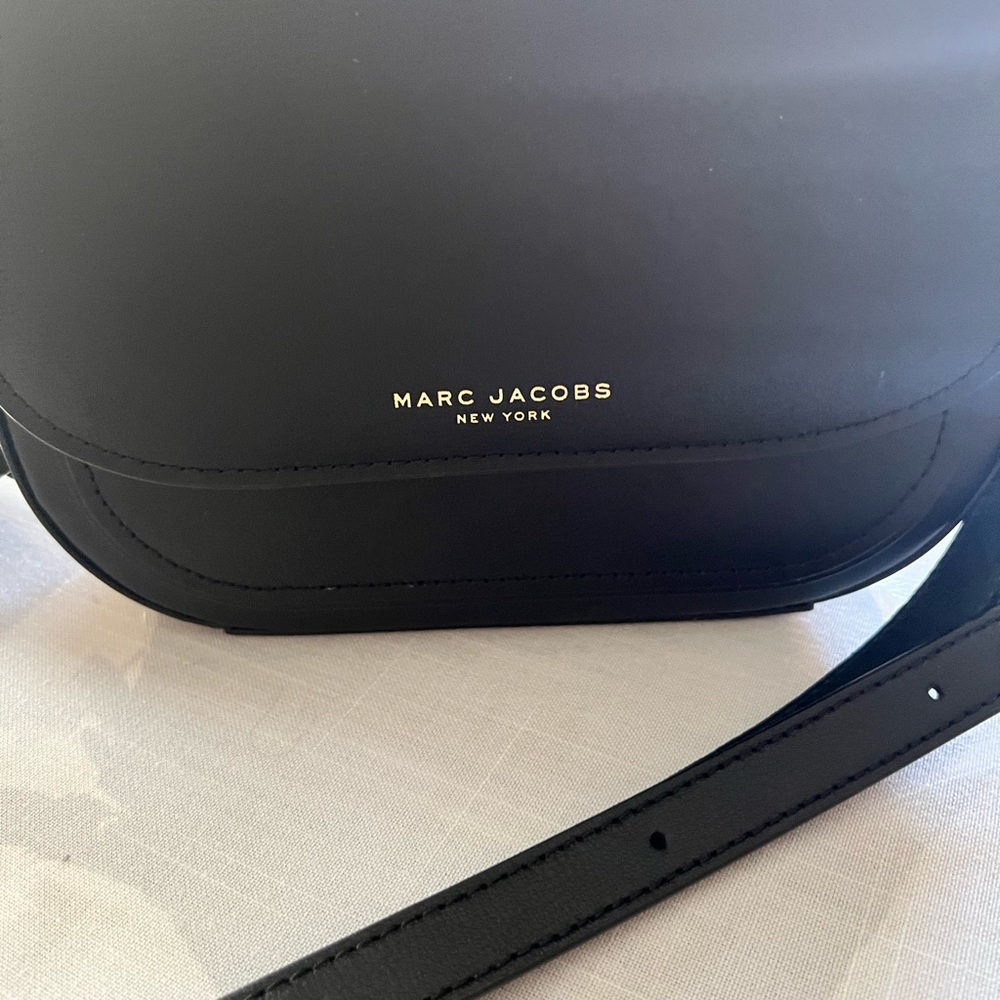 Marc Jacobs Black Leather Crossbody Saddle Bag - Picture 6 of 10